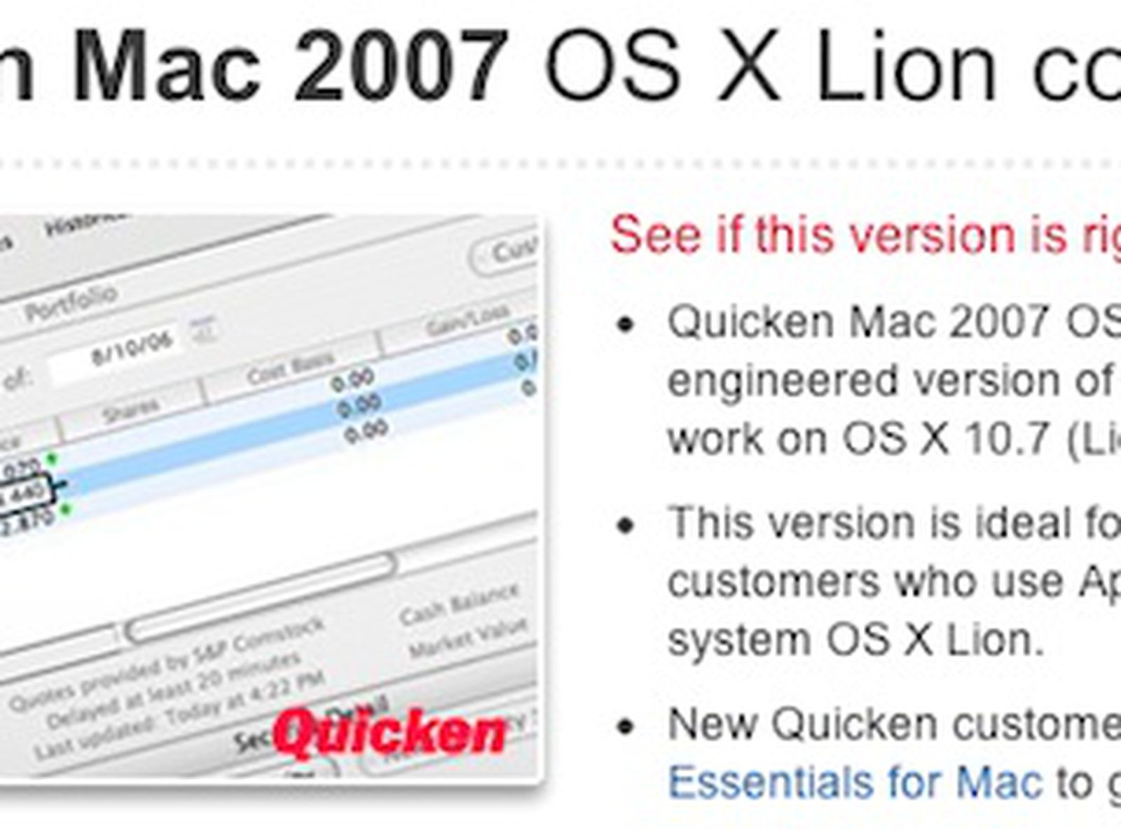 do reports on quicken for mac